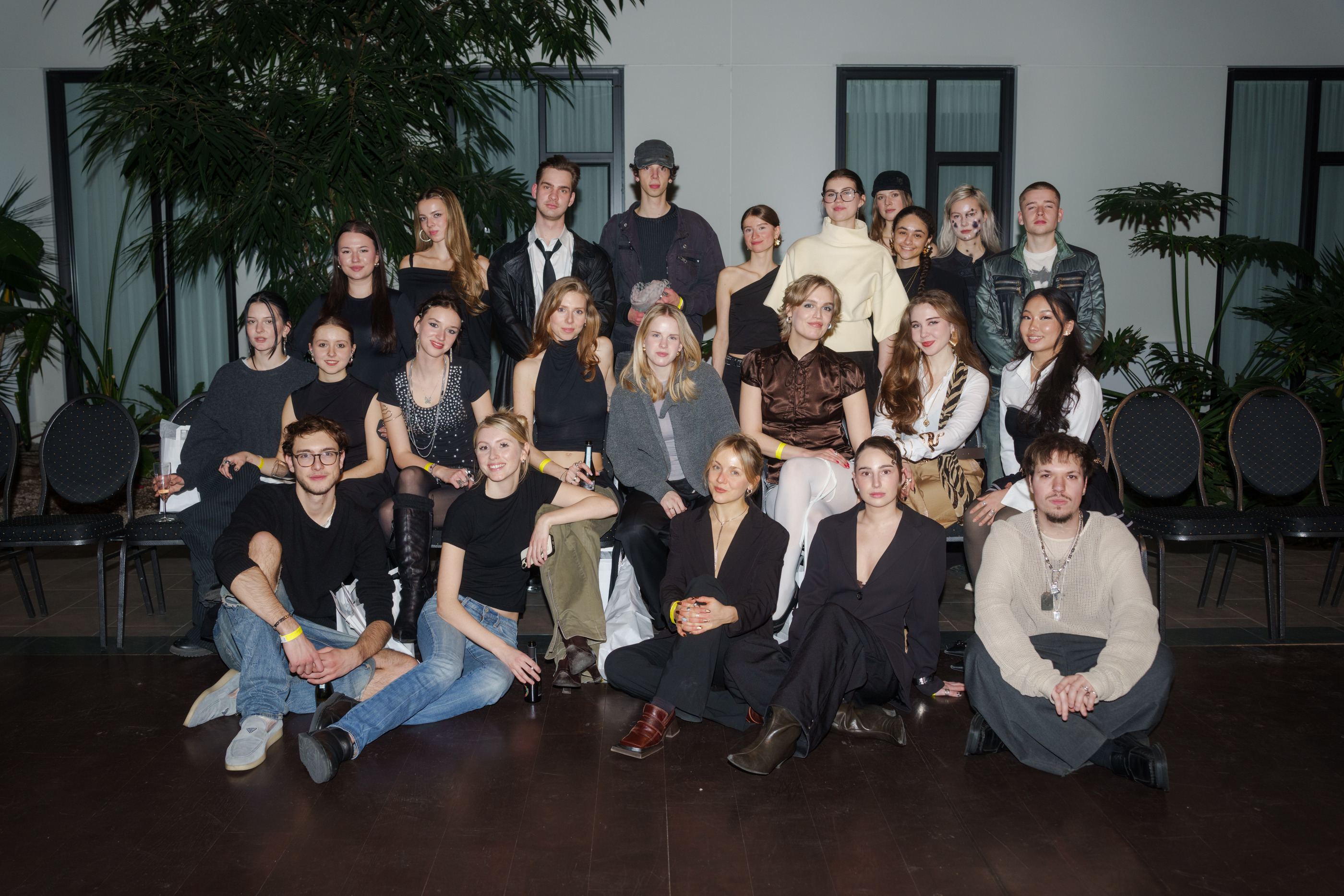 Gruppenfoto des Teams nach der Show.